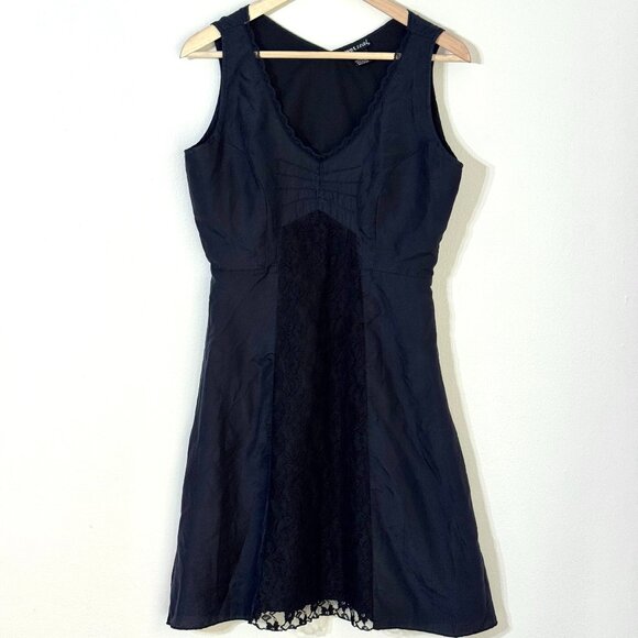 Wet Seal Silk Lace Slip Dress Black Sleeveless Whimsigoth Grunge Witchy Goth - Picture 1 of 13